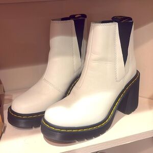 White platform dr martens